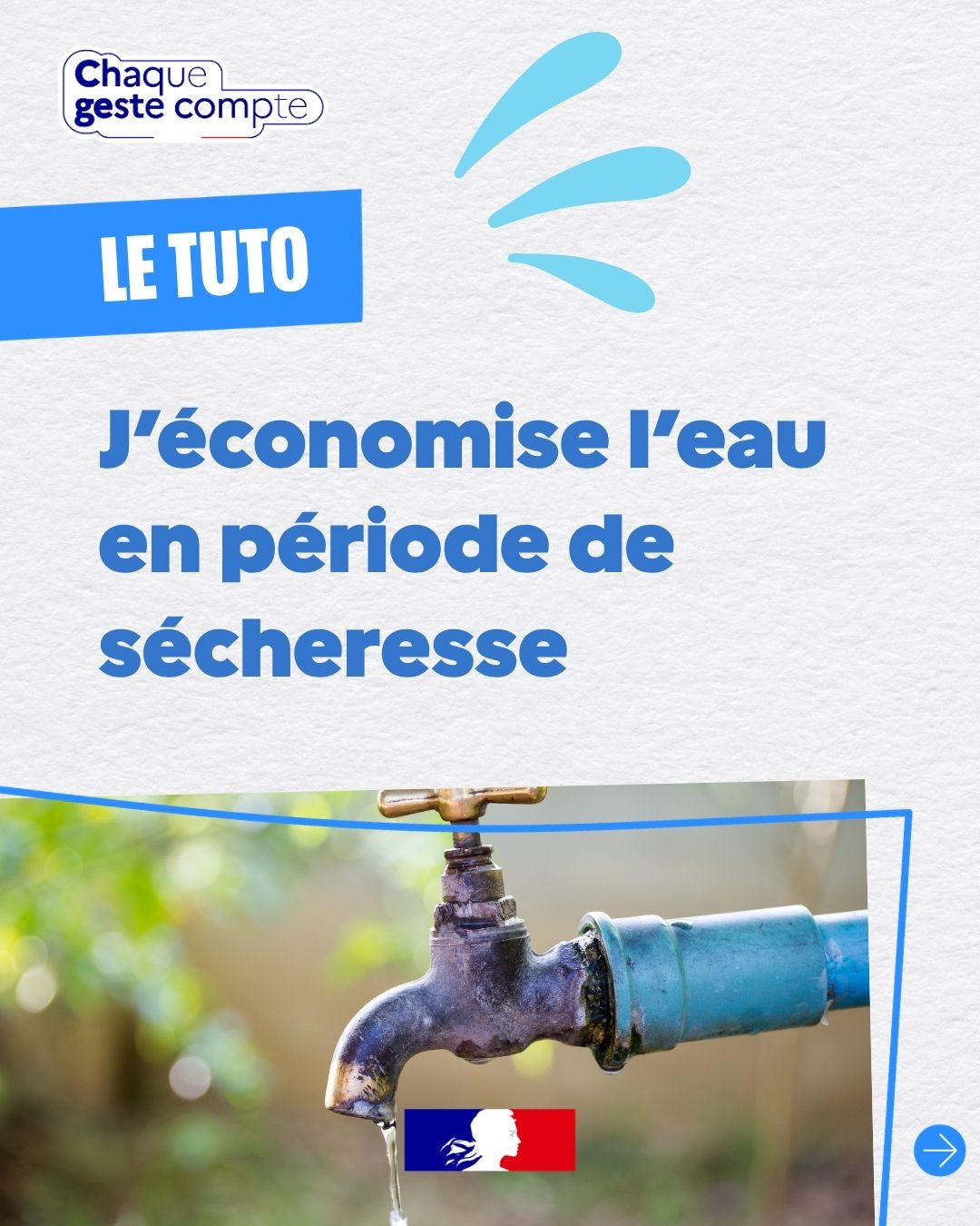 Le tuto : j'économise l'eau en période de sécheresse