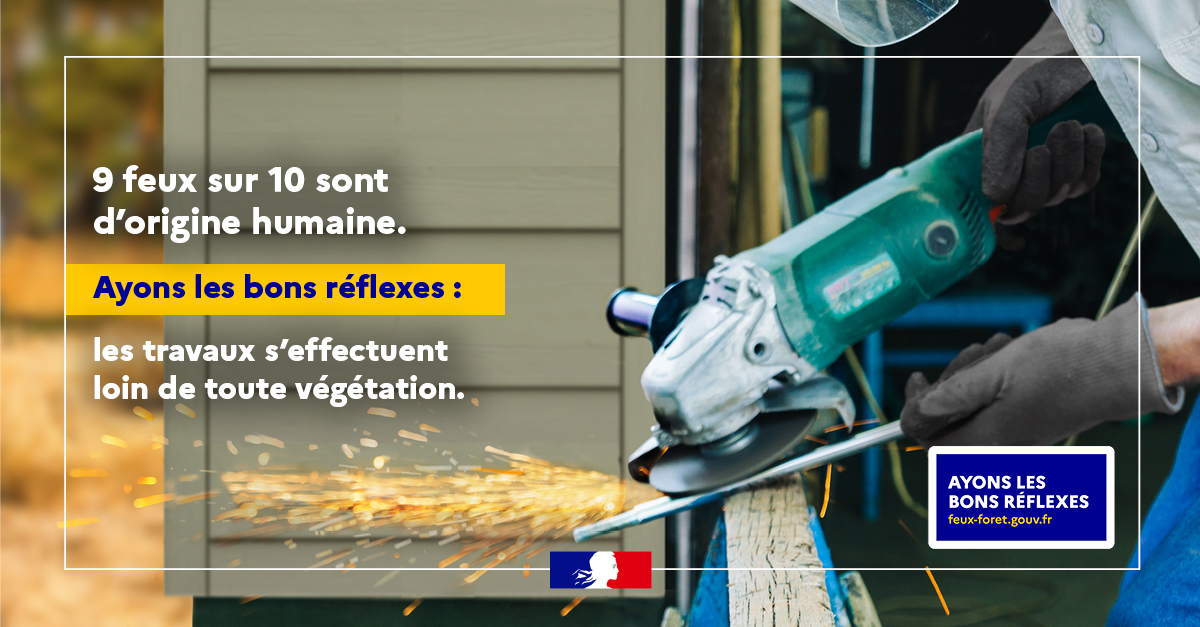 Image 2 : Ayons les bons réflexes : les travaux s'effectuent loin de toute végétation