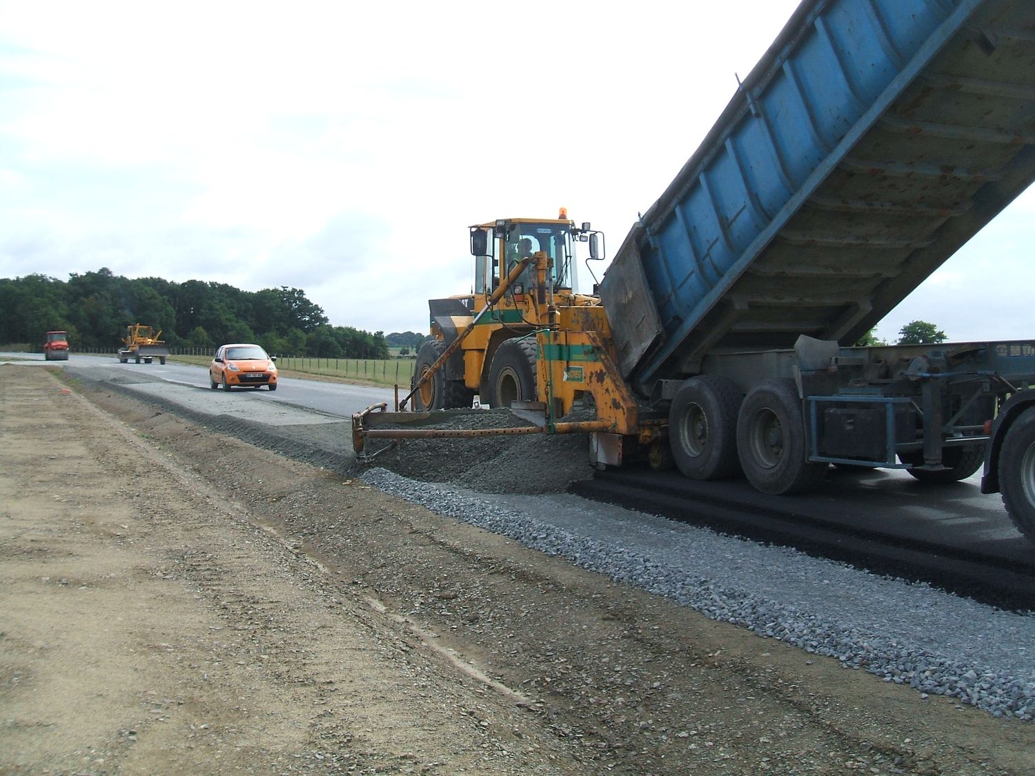 Approvisionnement d'accotements