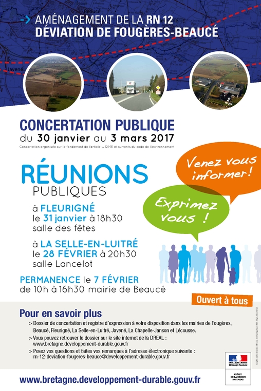 RN12 - Aménagement du secteur de Fougères-Beaucé - La concertation publique