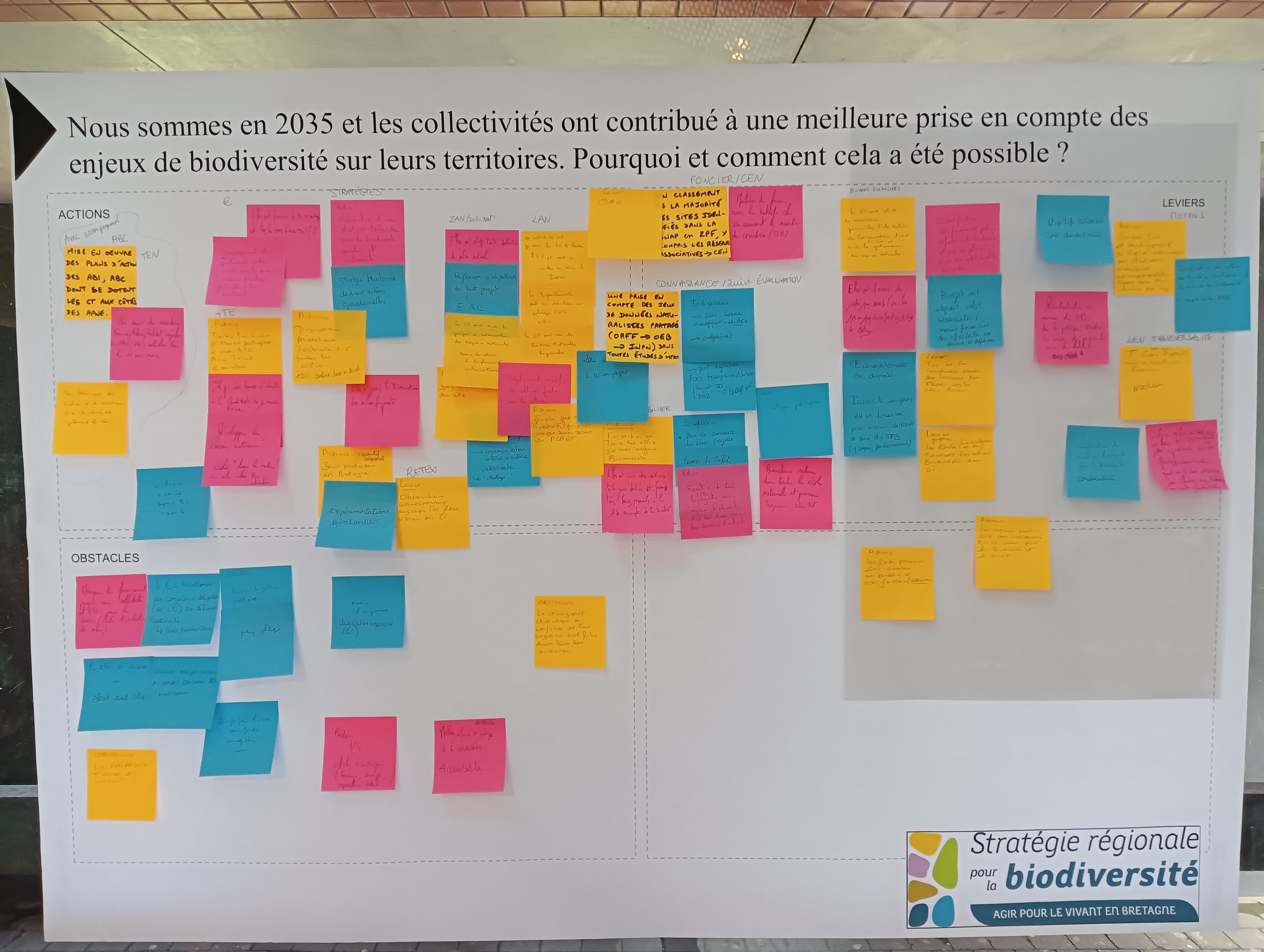 Image 3 : Résultats de l'atelier CBB 