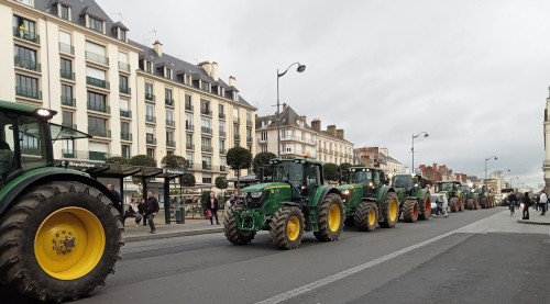 Manifestation des agriculteurs à Rennes en janvier 2024