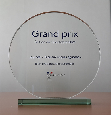Grand prix journée "face aux risques, agissons", remis le 13 octobre 2024 à la DREAL Bretagne