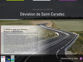 Webdoc sur la déviation de Saint-Caradec  (nouvelle fenetre)