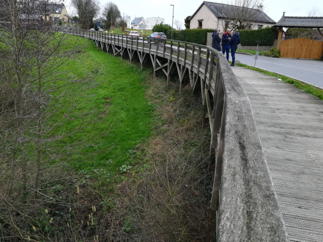 Piste cyclable entre Retiers et Le Theil-de-Bretagne : aménagement projeté