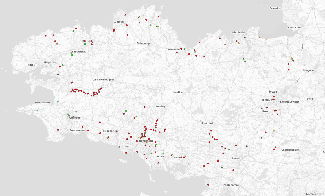 Légende de la cartographie des enjeux croisés de la restauration de la continuité écologique (RCE) Légende de la cartographie des enjeux croisés de la restauration de la continuité écologique (RCE)